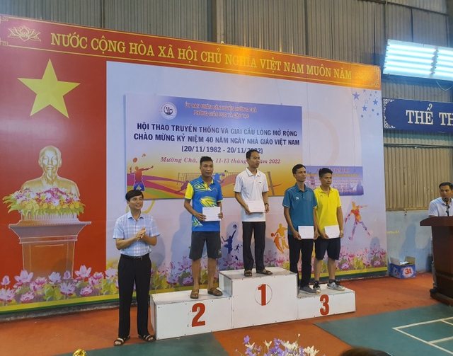 ĐẠI HỘI TRUYỀN THỐNG VÀ GIẢI CẦU LÔNG MỞ RỘNG CHÀO MỪNG KỶ NIỆM 40 NĂM NGÀY NHÀ GIÁO VIỆT NAM