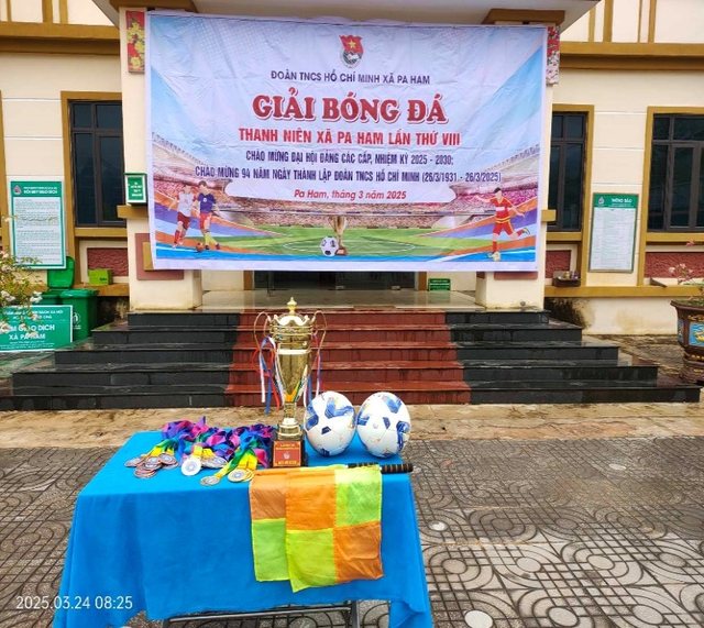 TRƯỜNG THCS MƯỜNG ANH THAM GIA GIẢI BÓNG ĐÁ CỦA ĐOÀN THANH NIÊM XÃ PA HAM